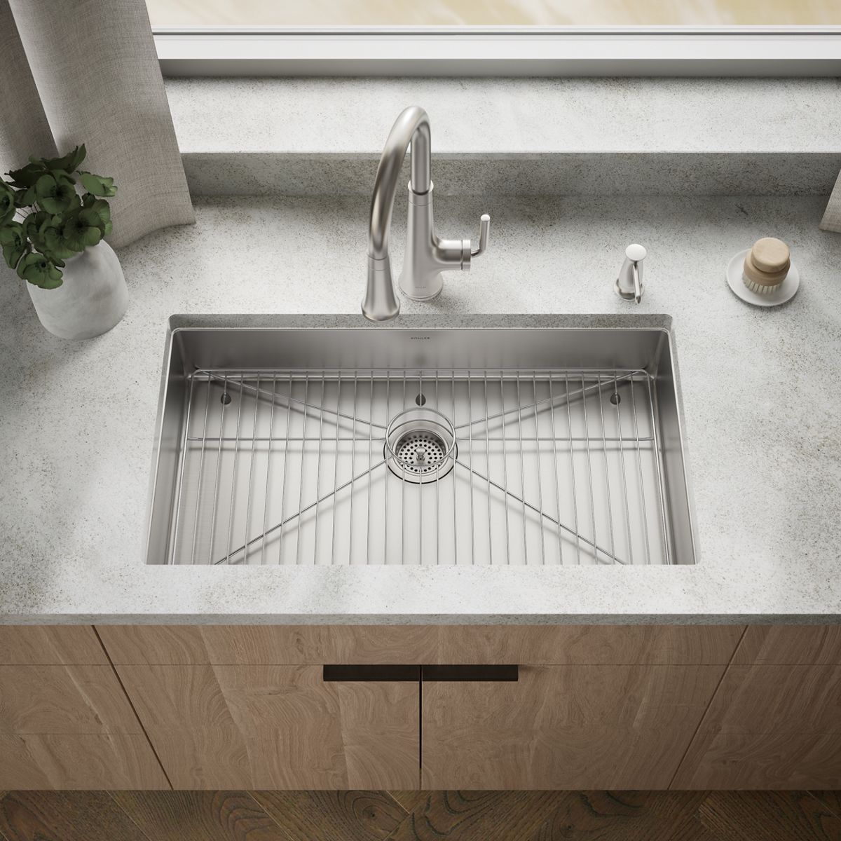 Strive® 32" undermount single-bowl kitchen sink