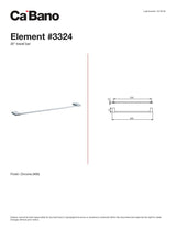 24" towel bar