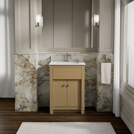 Alouette™ 24" bathroom vanity cabinet with sink and quartz top