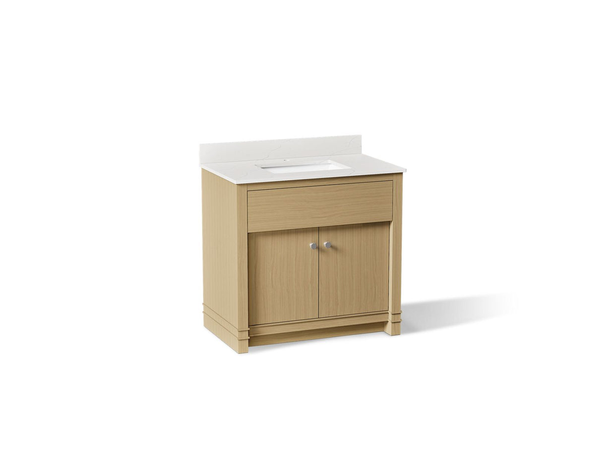 Alouette™ 36" bathroom vanity cabinet with sink and quartz top