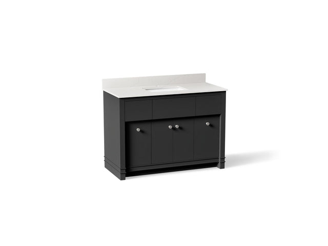 Alouette™ 48" bathroom vanity cabinet with sink and quartz top