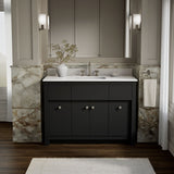 Alouette™ 48" bathroom vanity cabinet with sink and quartz top