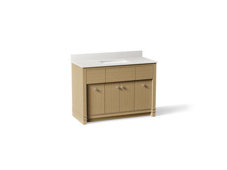 Alouette™ 48" bathroom vanity cabinet with sink and quartz top