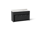 Alouette™ 60" bathroom vanity cabinet with sinks and quartz top
