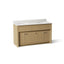 Alouette™ 60" bathroom vanity cabinet with sinks and quartz top