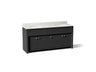 Alouette™ 72" bathroom vanity cabinet with sinks and quartz top