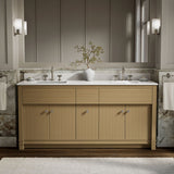Alouette™ 72" bathroom vanity cabinet with sinks and quartz top