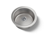 Undertone® Lyric® 18-1/2" top-/undermount single-bowl bar sink