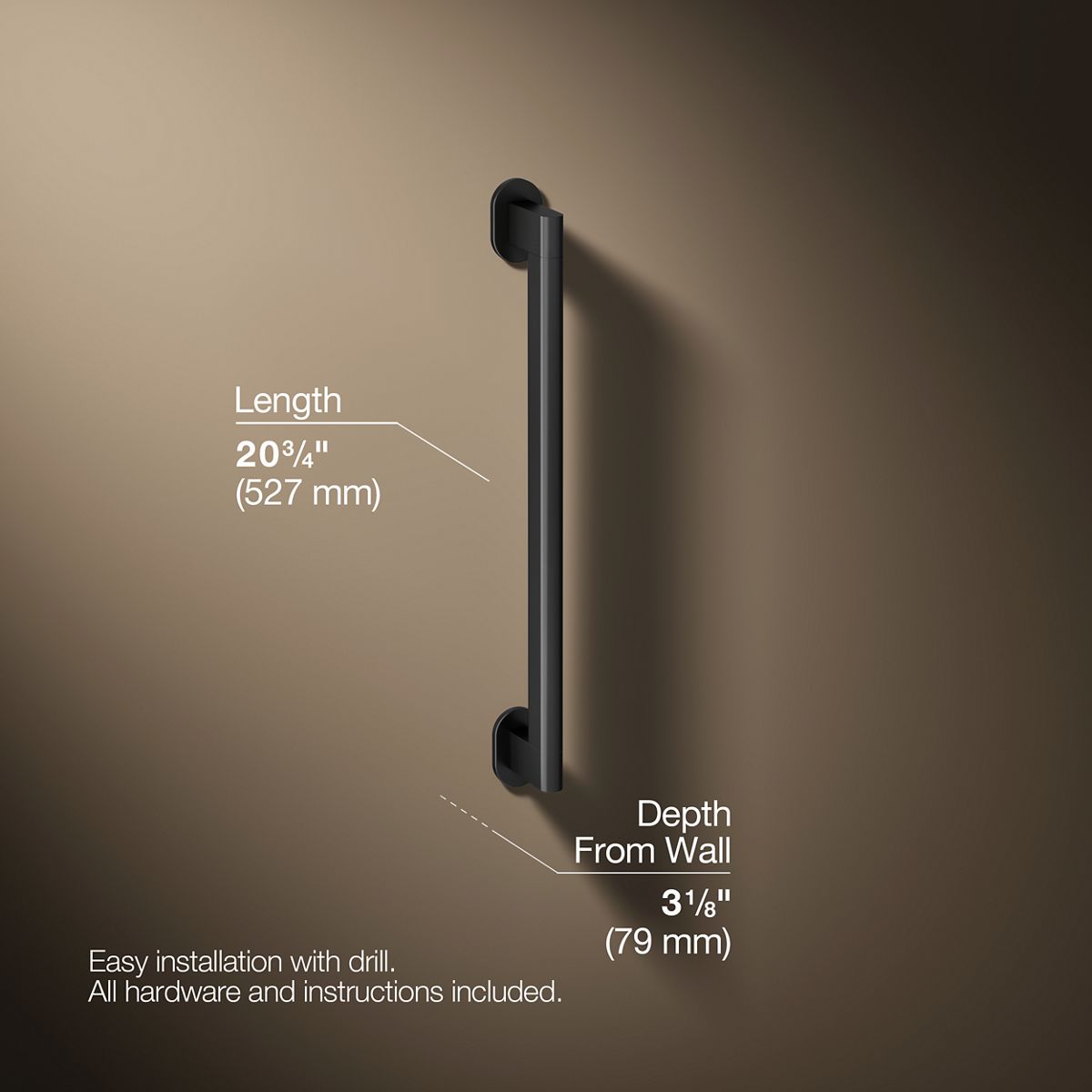 Belay® 18" grab bar