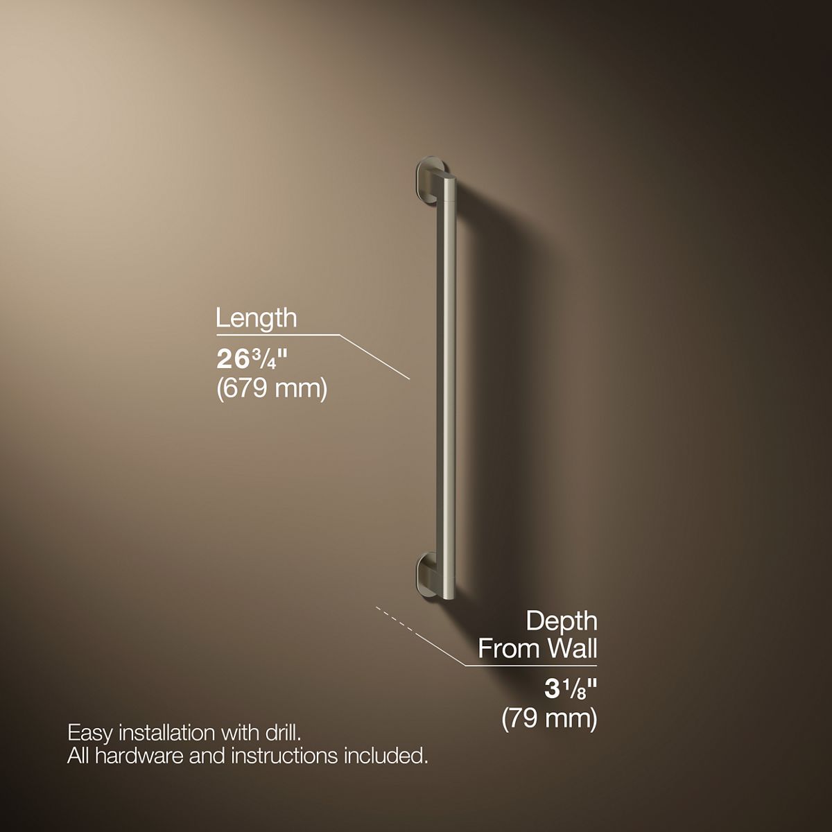 Belay® 24" grab bar