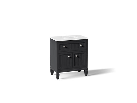 Hearthaven® 30" bathroom vanity cabinet with sink and quartz top
