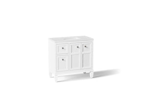 Hearthaven® 36" bathroom vanity cabinet with sink and quartz top