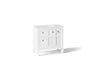 Hearthaven® 36" bathroom vanity cabinet with sink and quartz top