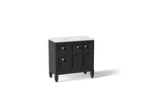 Hearthaven® 36" bathroom vanity cabinet with sink and quartz top