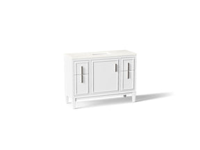 Southerk® 48" bathroom vanity cabinet with sink and quartz top