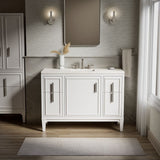 Southerk® 48" bathroom vanity cabinet with sink and quartz top