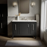 Southerk® 48" bathroom vanity cabinet with sink and quartz top