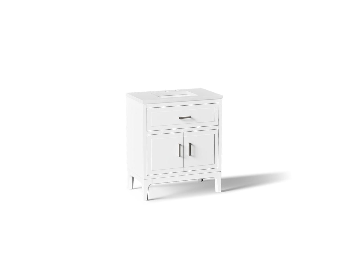 Seer® 30" bathroom vanity cabinet with sink and quartz top