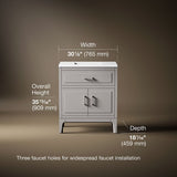 Seer® 30" bathroom vanity cabinet with sink and quartz top