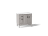 Seer® 36" bathroom vanity cabinet with sink and quartz top