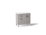 Seer® 36" bathroom vanity cabinet with sink and quartz top