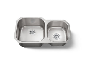 Undertone® 35-1/4 undermount double-bowl kitchen sink