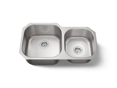 Undertone® 35-1/4 undermount double-bowl kitchen sink