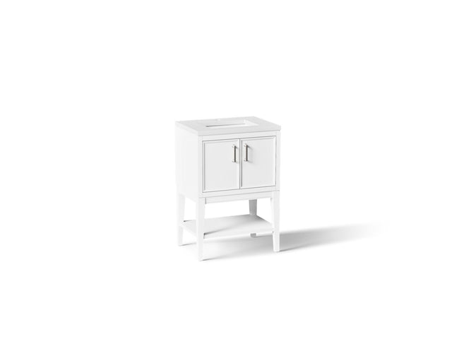 Winnow® 24" bathroom vanity cabinet with sink and quartz top