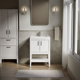 Winnow® 24" bathroom vanity cabinet with sink and quartz top