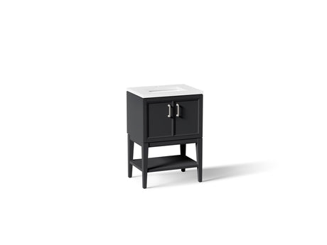 Winnow® 24" bathroom vanity cabinet with sink and quartz top