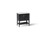 Winnow® 30" bathroom vanity cabinet with sink and quartz top