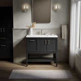 Winnow® 36" bathroom vanity cabinet with sink and quartz top