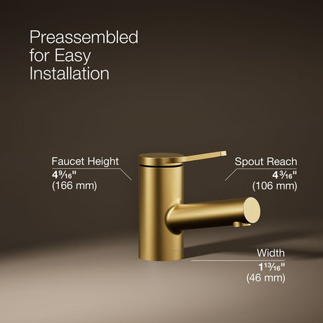 Elate® Single-handle bathroom sink faucet, 0.5 gpm
