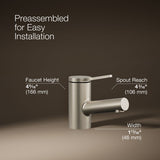Elate® Single-handle bathroom sink faucet, 0.5 gpm