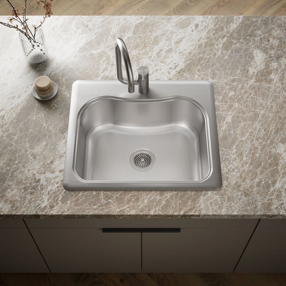 Staccato™ 25" top-mount single-bowl kitchen sink