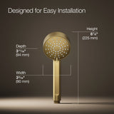 Elate® Three-function handshower, 1.75 gpm