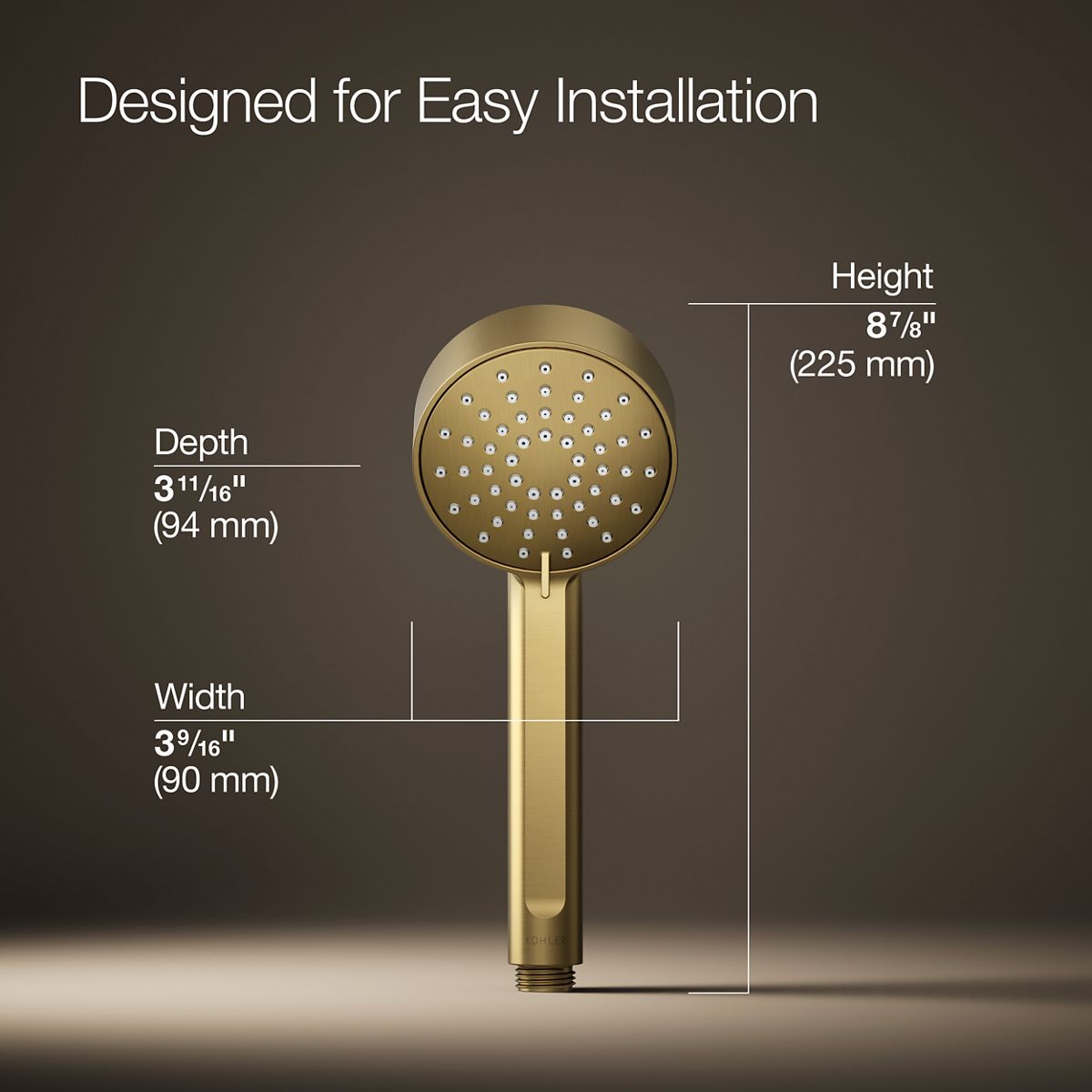 Elate® Three-function handshower, 2.5 gpm
