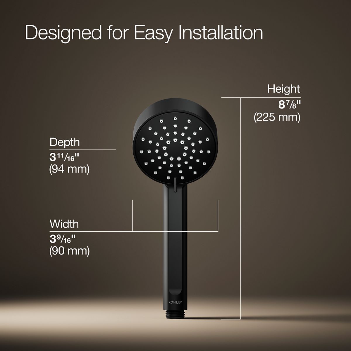 Elate® Three-function handshower, 1.75 gpm