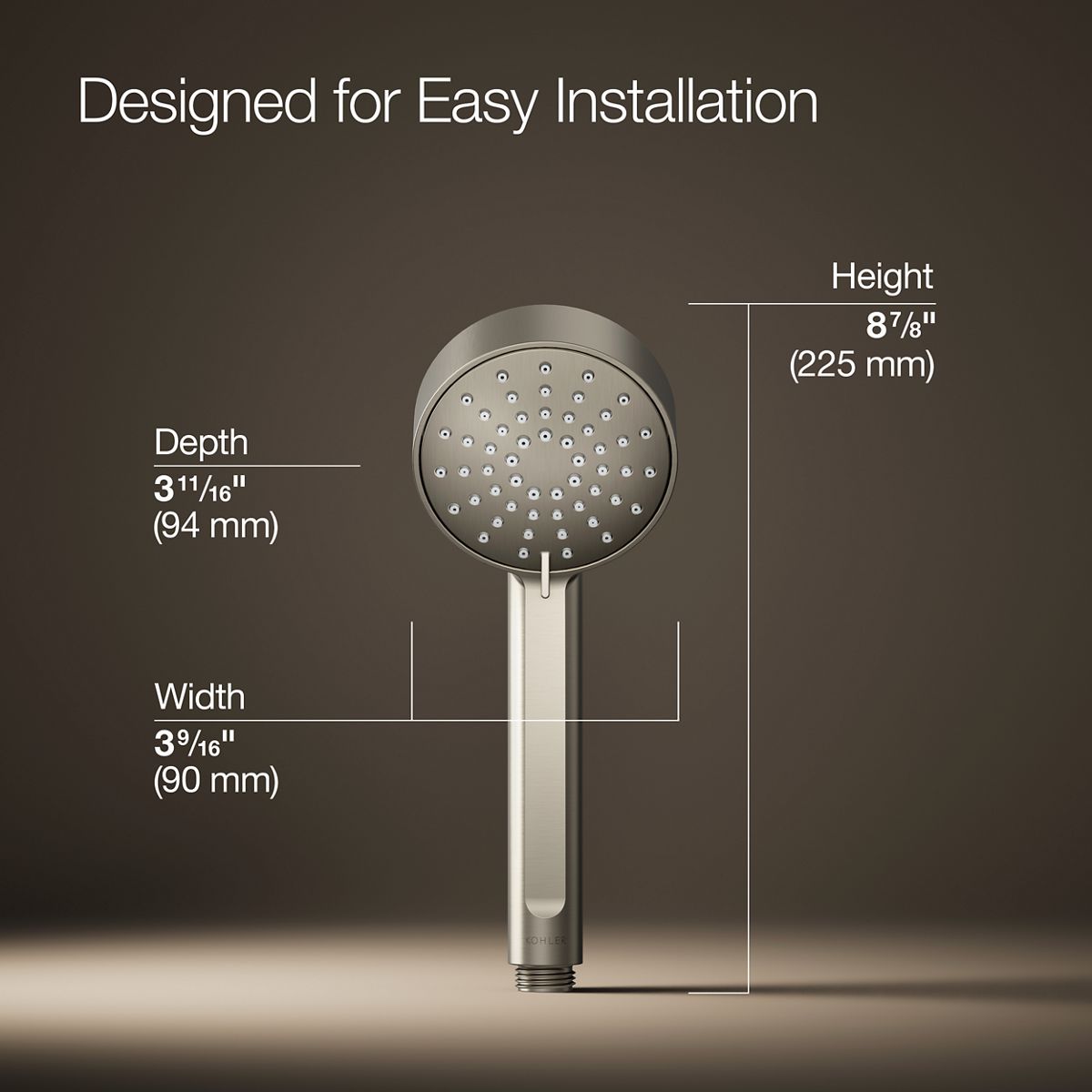 Elate® Three-function handshower, 2.5 gpm