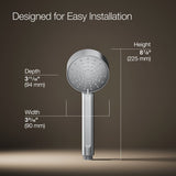 Elate® Three-function handshower, 1.75 gpm