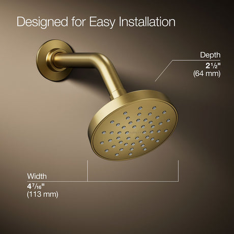 Elate® Single-function showerhead, 2.5 gpm