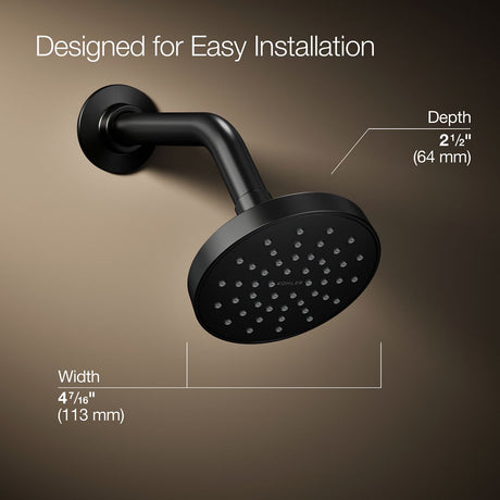 Elate® Single-function showerhead, 2.5 gpm
