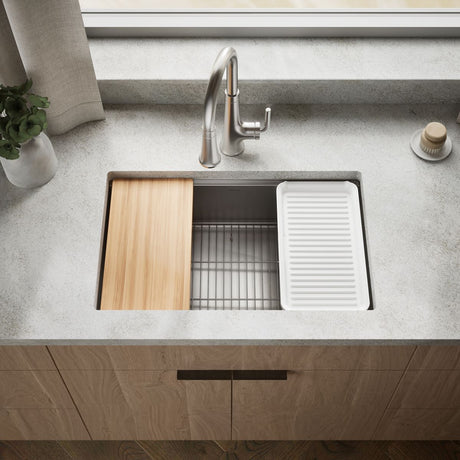 Strive® 29" undermount single-bowl workstation kitchen sink