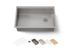 Strive® 29" undermount single-bowl workstation kitchen sink