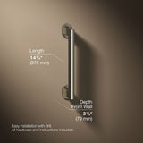 Belay® 12" grab bar