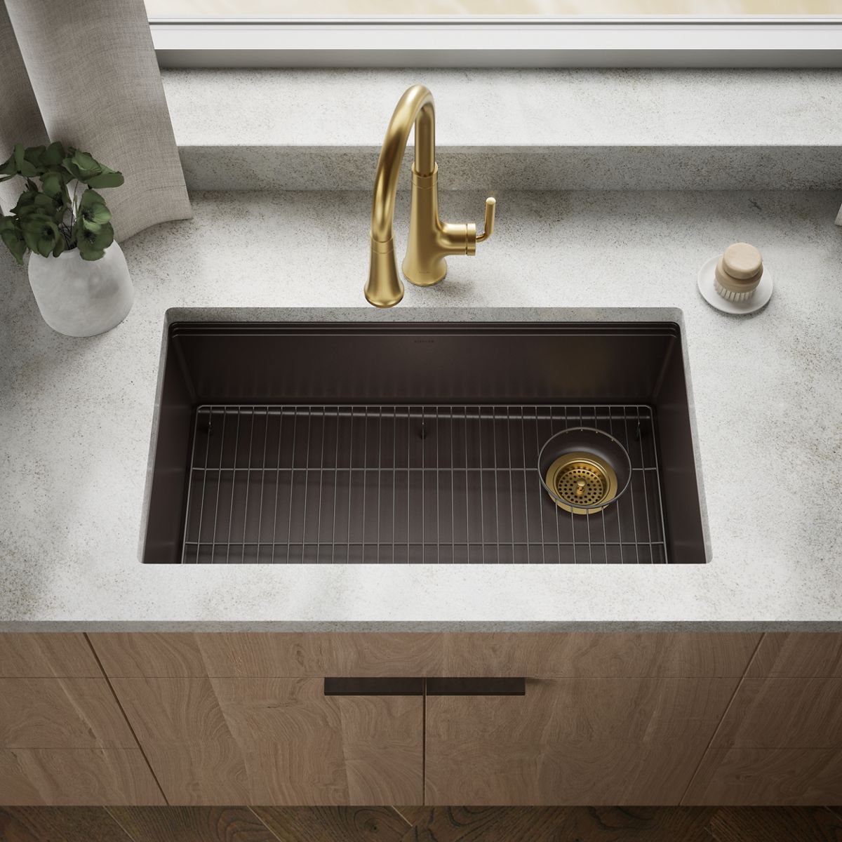 Billings® 32-1/2" undermount single-bowl kitchen sink
