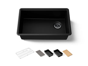 Billings® 29-1/2" undermount single-bowl workstation kitchen sink