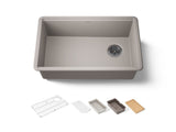 Billings® 29-1/2" undermount single-bowl workstation kitchen sink