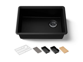 Billings® 26-1/2" undermount single-bowl workstation kitchen sink