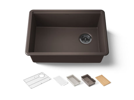 Billings® 26-1/2" undermount single-bowl workstation kitchen sink